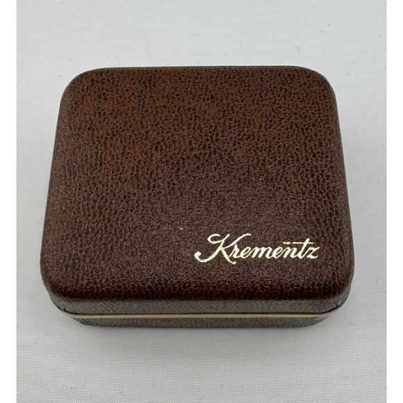 Vintage Krementz Gold Tone Oval Nugget Tie Tac New Old Stock In Original Box - Picture 9 of 9